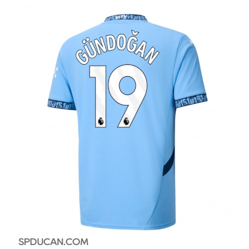 Muški Nogometni Dres Manchester City Ilkay Gundogan #19 Domaci 2024-25 Kratak Rukav